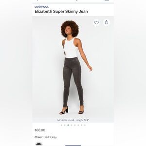 Liverpool Elizabeth Super Skinny Jean